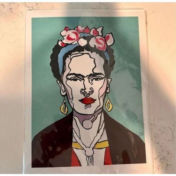Art Prints Frida Kahlo Set Of Four Signed - Picture 10 of 10